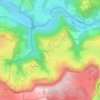 Mapa topográfico Canilhac, altitude, relevo