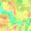 Mapa topográfico городское поселение Белый, altitude, relevo