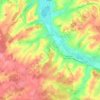 Mapa topográfico Perrusson, altitude, relevo