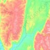 Mapa topográfico Buenópolis, altitude, relevo