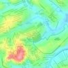 Mapa topográfico Tijuca, altitude, relevo