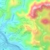 Mapa topográfico São Benedito, altitude, relevo