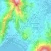 Mapa topográfico Carvoeira, altitude, relevo