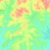 Mapa topográfico Chuvisca, altitude, relevo