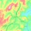 Mapa topográfico Claraíba, altitude, relevo