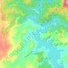 Mapa topográfico Lake Lyell, altitude, relevo