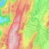 Mapa topográfico Nurieux-Volognat, altitude, relevo