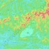 Mapa topográfico 黟县, altitude, relevo