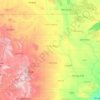Mapa topográfico Missouri River, altitude, relevo