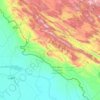 Mapa topográfico Ilão (província), altitude, relevo