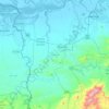 Mapa topográfico Arenillas, altitude, relevo