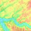 Mapa topográfico Chédigny, altitude, relevo