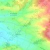 Mapa topográfico Contré, altitude, relevo