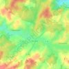Mapa topográfico Sercœur, altitude, relevo