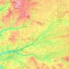 Mapa topográfico Loir-et-Cher, altitude, relevo