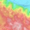 Mapa topográfico Gintrac, altitude, relevo