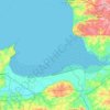 Mapa topográfico Baie du Mont Saint-Michel, altitude, relevo