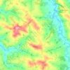 Mapa topográfico Fieux, altitude, relevo
