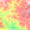 Mapa topográfico Inhaúmas, altitude, relevo