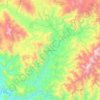 Mapa topográfico Quechultenango, altitude, relevo