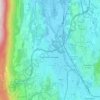 Mapa topográfico La Motte-Servolex, altitude, relevo