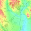 Mapa topográfico Humanes, altitude, relevo