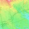 Mapa topográfico Thornhill, altitude, relevo