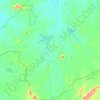 Mapa topográfico São João do Sabugi, altitude, relevo