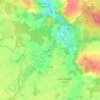 Mapa topográfico Lublé, altitude, relevo
