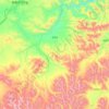 Mapa topográfico Taksar, altitude, relevo