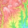 Mapa topográfico Quézac, altitude, relevo