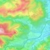 Mapa topográfico la Palma de Cervelló, altitude, relevo