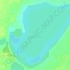 Mapa topográfico Lagoa Bacopari, altitude, relevo