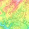 Mapa topográfico Carvalhinho, altitude, relevo
