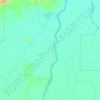 Mapa topográfico Luciara, altitude, relevo
