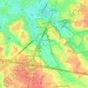 Mapa topográfico Riserva Naturale del Laurentino - Acqua Acetosa, altitude, relevo