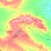 Mapa topográfico Manzanilla, altitude, relevo