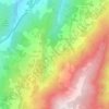 Mapa topográfico Vide Entre Vinhas, altitude, relevo