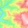 Mapa topográfico Bolognesi, altitude, relevo
