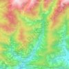 Mapa topográfico Lumle, altitude, relevo