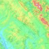 Mapa topográfico Gubbio, altitude, relevo