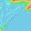 Mapa topográfico Praia de Itamambuca, altitude, relevo