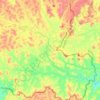 Mapa topográfico Dois de Abril, altitude, relevo