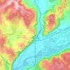 Mapa topográfico Saint-Denis-lès-Martel, altitude, relevo