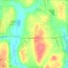 Mapa topográfico Claridon Township, altitude, relevo