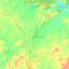 Mapa topográfico Penaforte, altitude, relevo