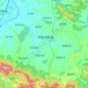 Mapa topográfico 院格庄街道, altitude, relevo