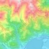 Mapa topográfico Vercana, altitude, relevo