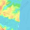 Mapa topográfico Barra de Gramame, altitude, relevo