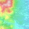 Mapa topográfico Cervione, altitude, relevo